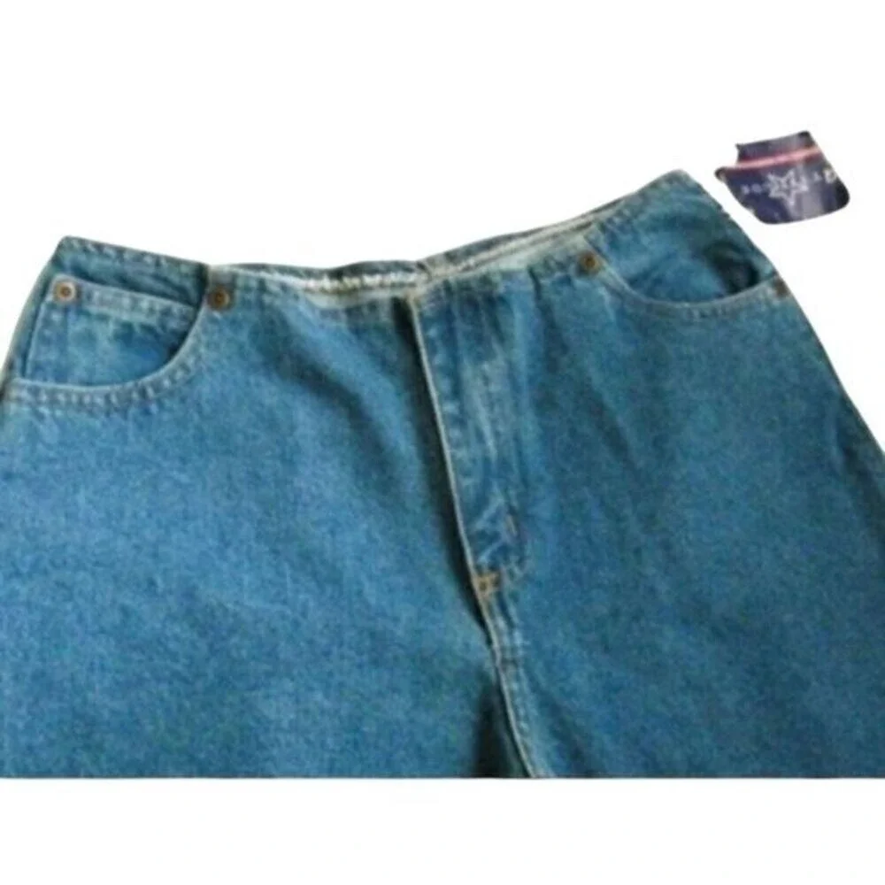 Stella Carakasi Boyfriend Jeans Women Size 8 Blue‎ High Rise Straight Leg Denim
